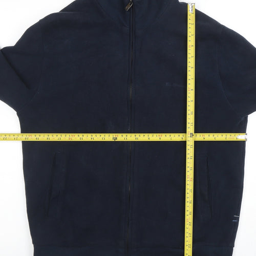 Ben Sherman Men's Blue Full Zip Cotton Sweatshirt Size M