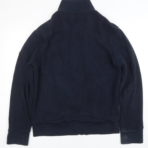Ben Sherman Men's Blue Full Zip Cotton Sweatshirt Size M