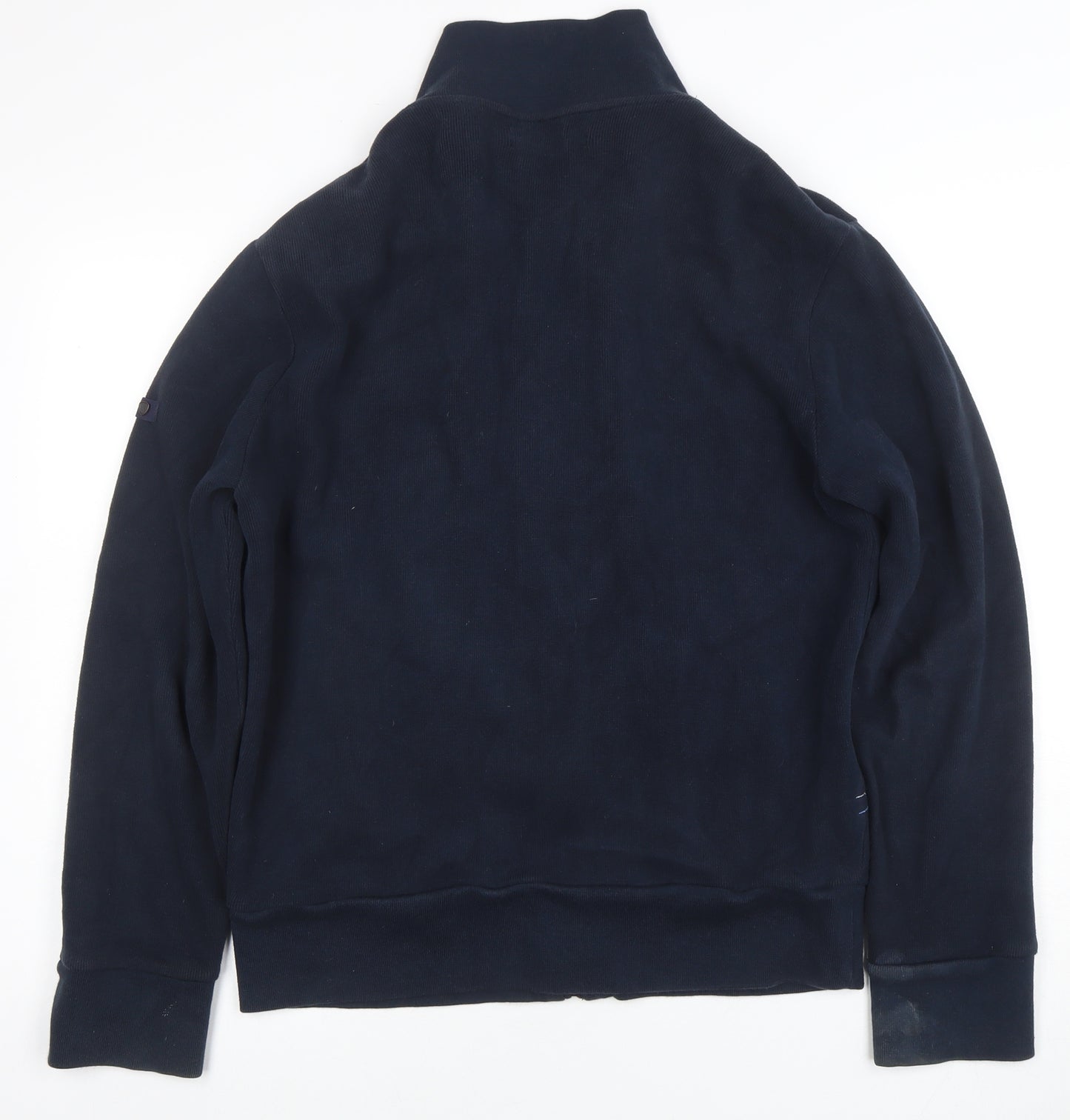 Ben Sherman Men's Blue Full Zip Cotton Sweatshirt Size M