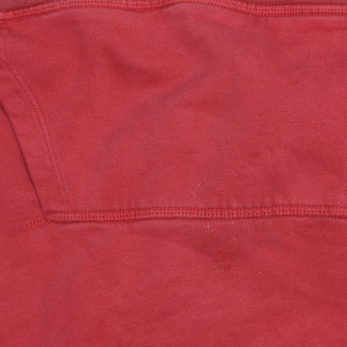 GAP x Disney Boys Red Pullover Hoodie Small Mickey Mouse Cotton Blend