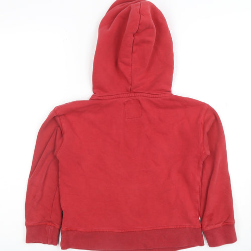 GAP x Disney Boys Red Pullover Hoodie Small Mickey Mouse Cotton Blend