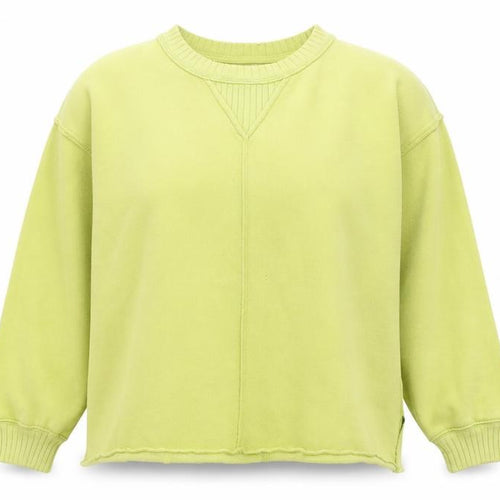 Aerie Womens Green XS Pullover Sweatshirt Crew Neck Graphic Print Cotton