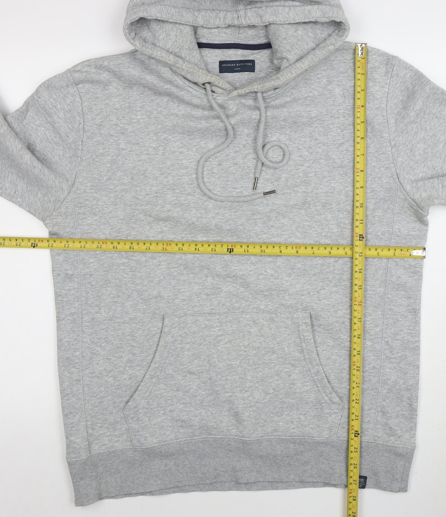 Academy Outfitters Men's Grey Pullover Hoodie Size L