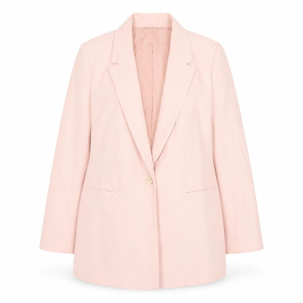 V by Very Women’s Pink Blazer UK 14 Regular Fit Single-Breasted Jacket