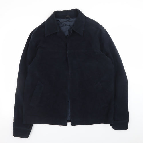 Armando Men’s Blue Cotton Lined Jacket L Casual Mid-Length