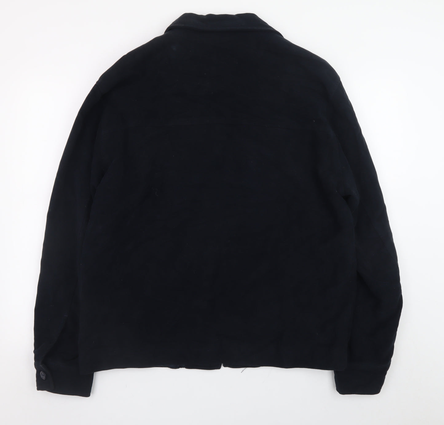 Armando Men’s Blue Cotton Lined Jacket L Casual Mid-Length