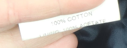 Armando Men’s Blue Cotton Lined Jacket L Casual Mid-Length