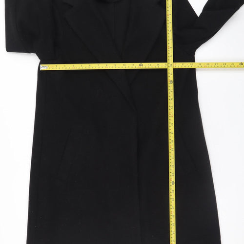New Look Women's Black Petite Size 14 Mid-Length Overcoat