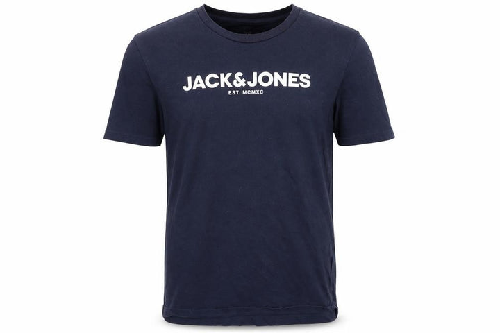 Jack & Jones Boys Navy Blue 16 Years Graphic Print Cotton T-Shirt