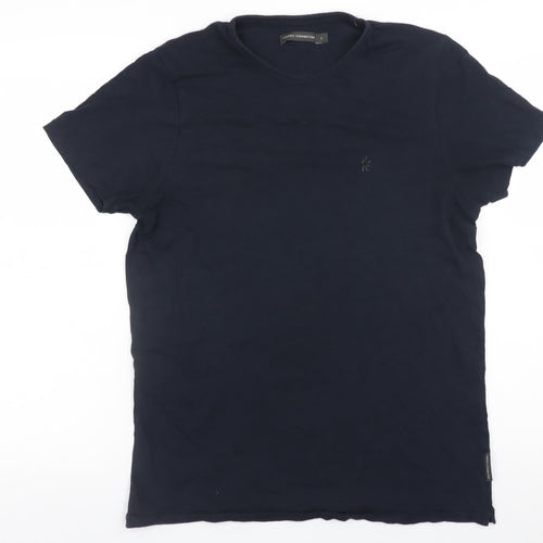 French Connection Men's Navy Crew Neck Cotton T-Shirt Size L