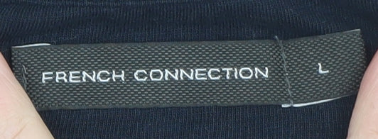 French Connection Men's Navy Crew Neck Cotton T-Shirt Size L