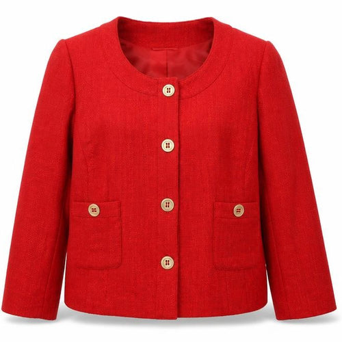 Viyella Women’s Red Petite Blazer Jacket UK 12 Acrylic Blend