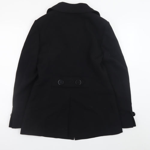 Viyella Womens Black Size 10 Classic Mid-Length Blazer Jacket