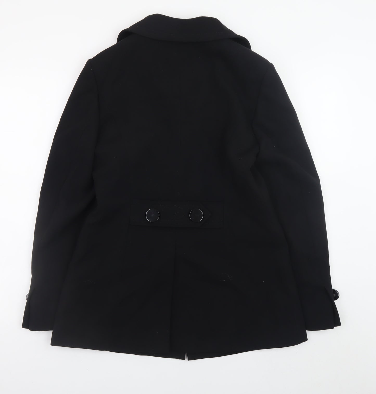 Viyella Womens Black Size 10 Classic Mid-Length Blazer Jacket