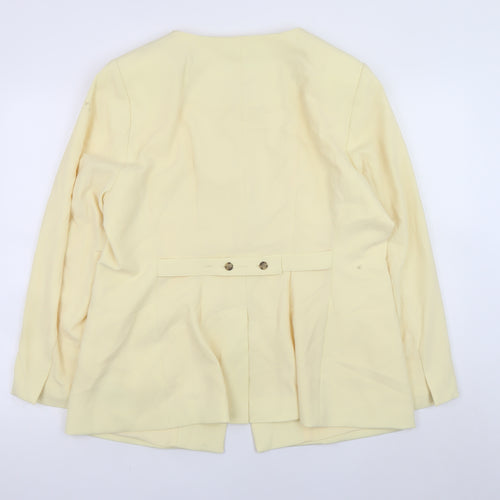 Marks and Spencer Womens Beige Blazer UK 18 Classic Mid-Length Jacket