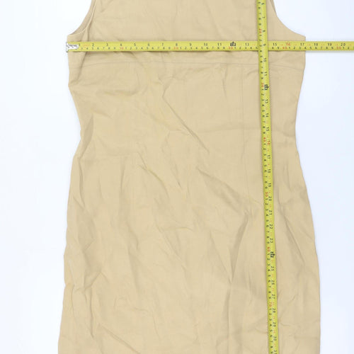 Precis Petite Beige Sleeveless Sheath Dress Women’s Size 12