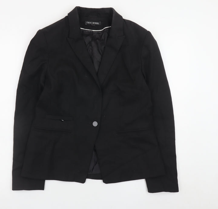 Next Petite Women’s Black Blazer Jacket Size 12 Regular Fit