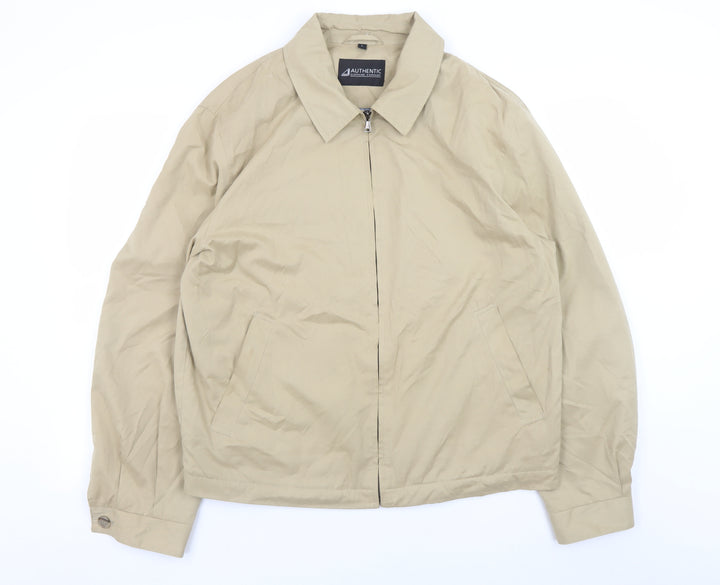 Authentic Clothing Company Men's Beige L Basic Jacket Full Zip