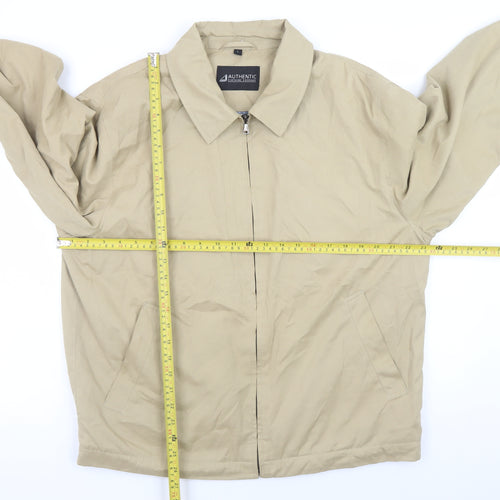 Authentic Clothing Company Men's Beige L Basic Jacket Full Zip