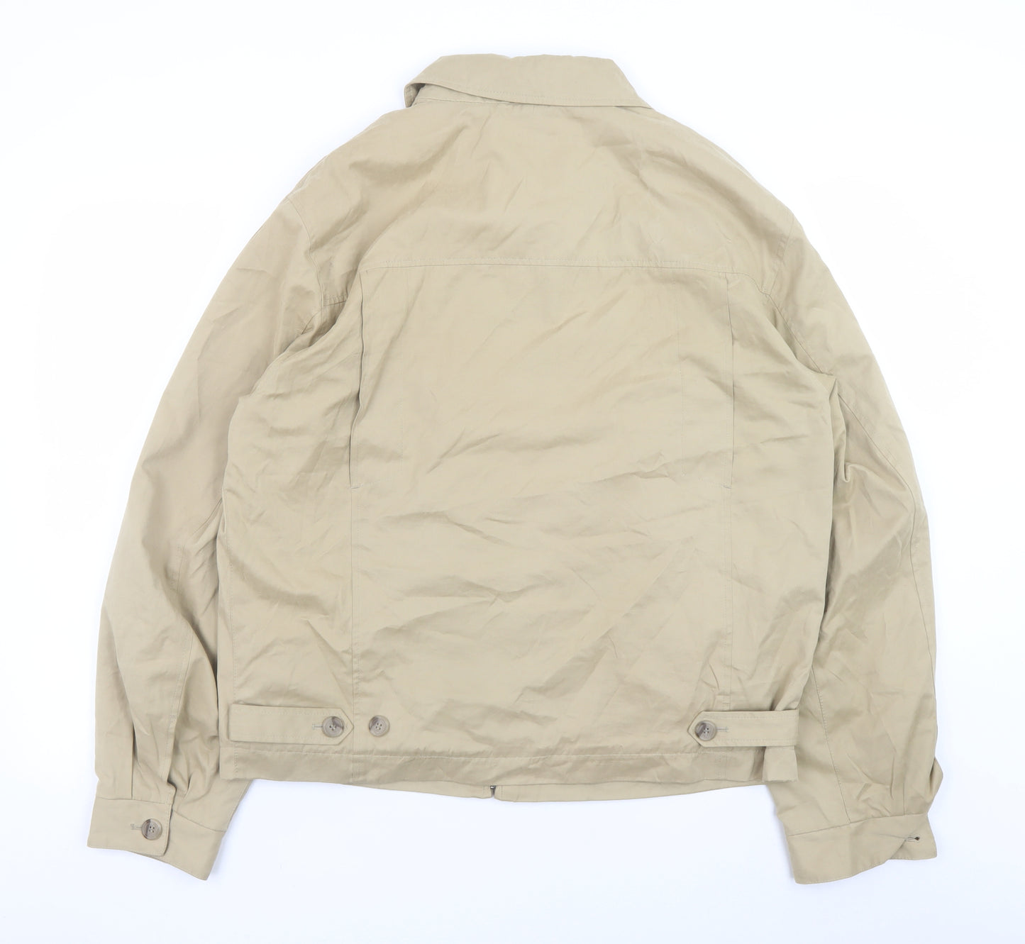 Authentic Clothing Company Men's Beige L Basic Jacket Full Zip