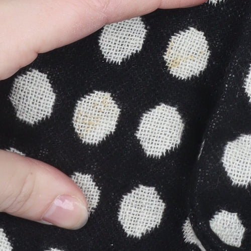 Marks and Spencer Women Black Polka Dot Wool Blend Blazer Size 12