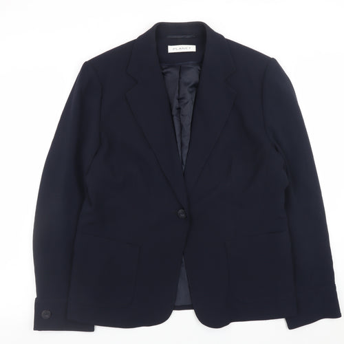 Planet Womens Black Size 16 Classic Blazer Jacket