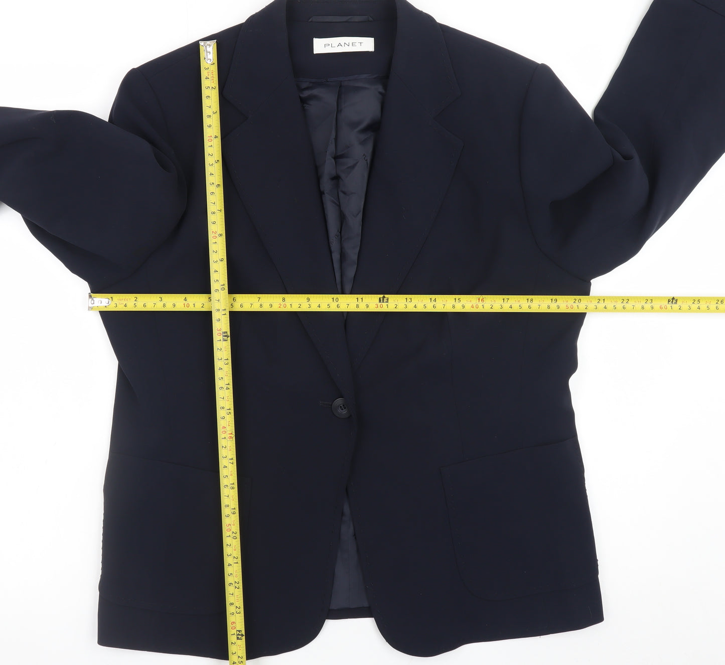 Planet Womens Black Size 16 Classic Blazer Jacket