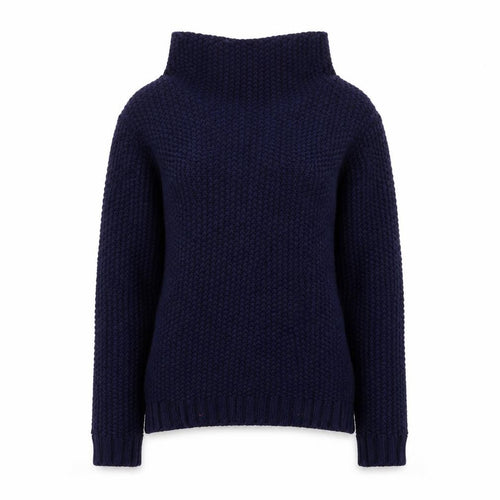 Next Women’s Navy Wool Blend Roll Neck Jumper XS Classic Winter Knit