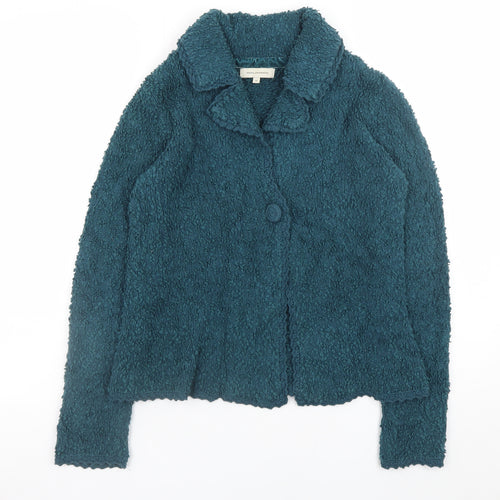Rocha.John Rocha Womens Blue Textured Jacket Size 10