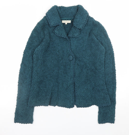 Rocha.John Rocha Womens Blue Textured Jacket Size 10