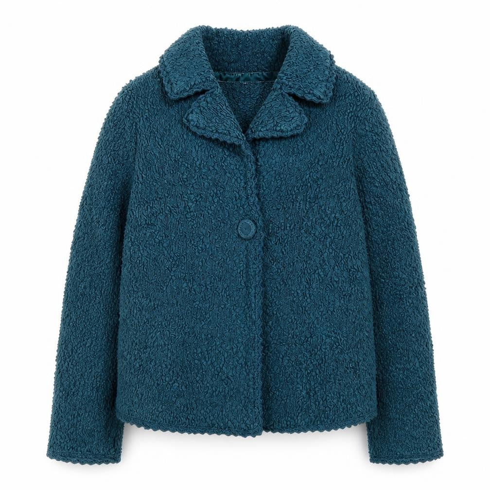 RJR.John Rocha Womens Blue Textured Jacket Size 10