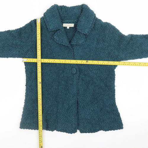 Rocha.John Rocha Womens Blue Textured Jacket Size 10