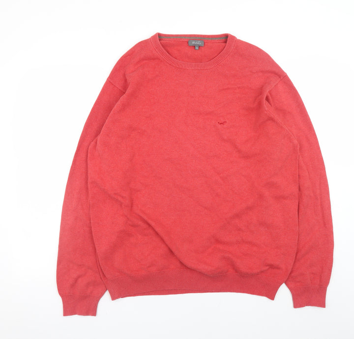 Wolsey Men's Red XL Cotton Crew Neck Pullover Jumper
