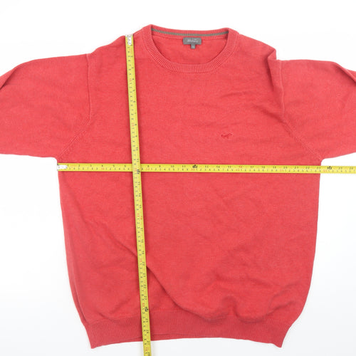 Wolsey Men's Red XL Cotton Crew Neck Pullover Jumper