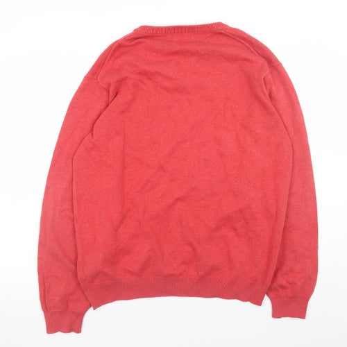 Wolsey Men's Red XL Cotton Crew Neck Pullover Jumper