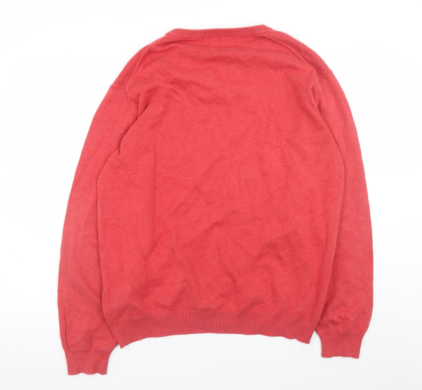 Wolsey Men's Red XL Cotton Crew Neck Pullover Jumper