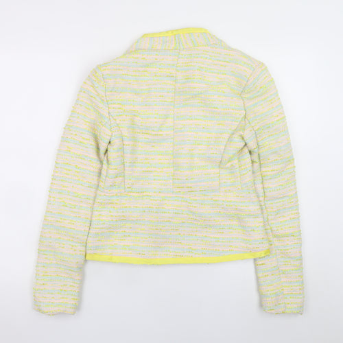 Aftershock London Women's Multicoloured Tweed Blazer Jacket Size S