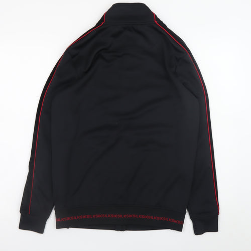 SikSilk Men's Black XS Slim Fit Full Zip Sports Jacket