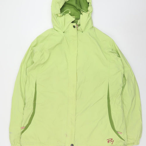 Rydale Women Green 2XL Waterproof Hooded Rain Jacket