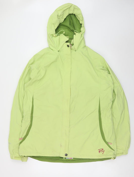 Rydale Women Green 2XL Waterproof Hooded Rain Jacket