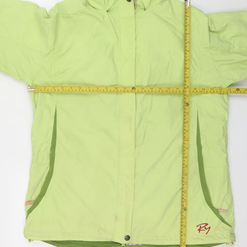 Rydale Women Green 2XL Waterproof Hooded Rain Jacket