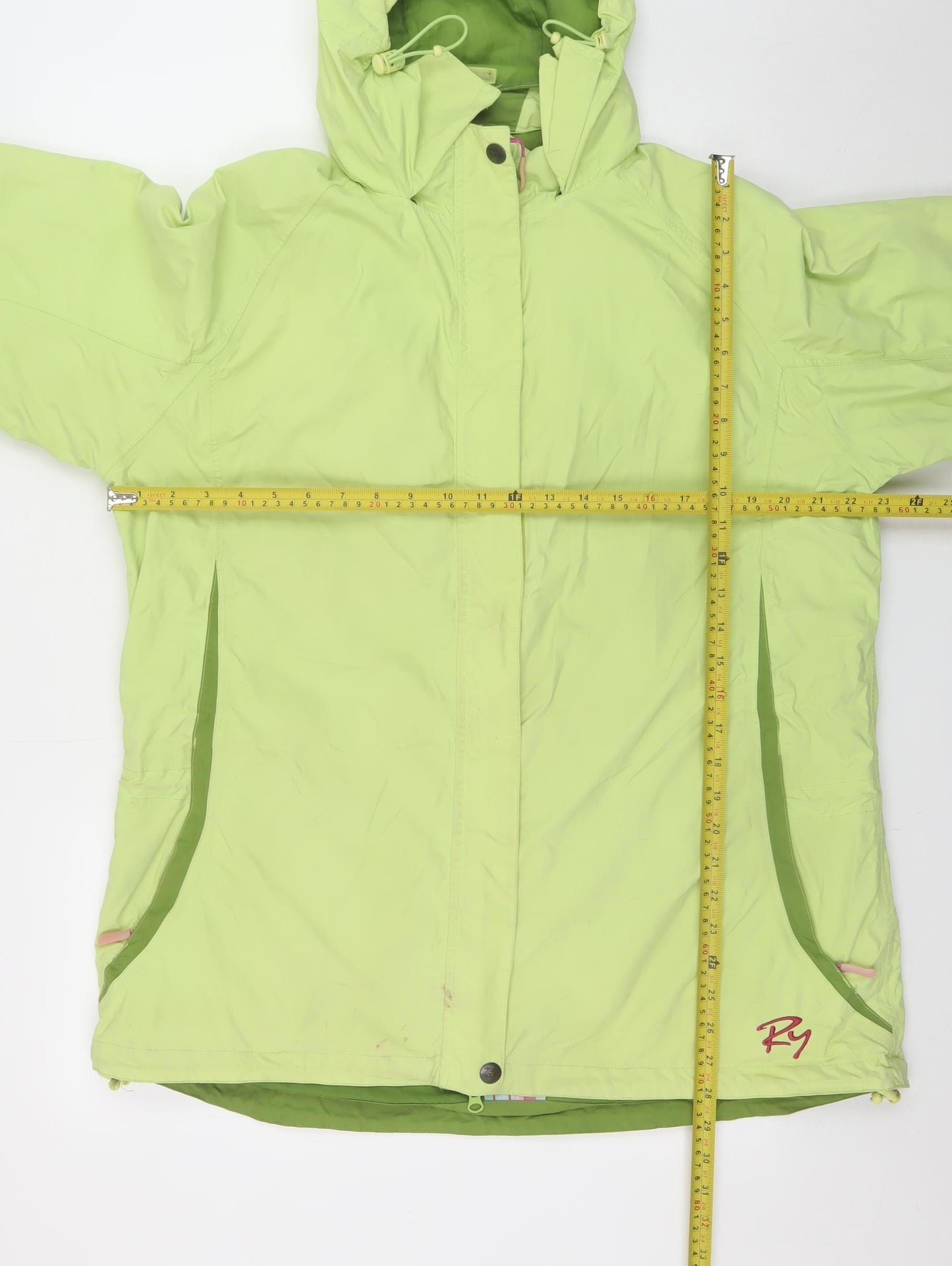 Rydale Women Green 2XL Waterproof Hooded Rain Jacket