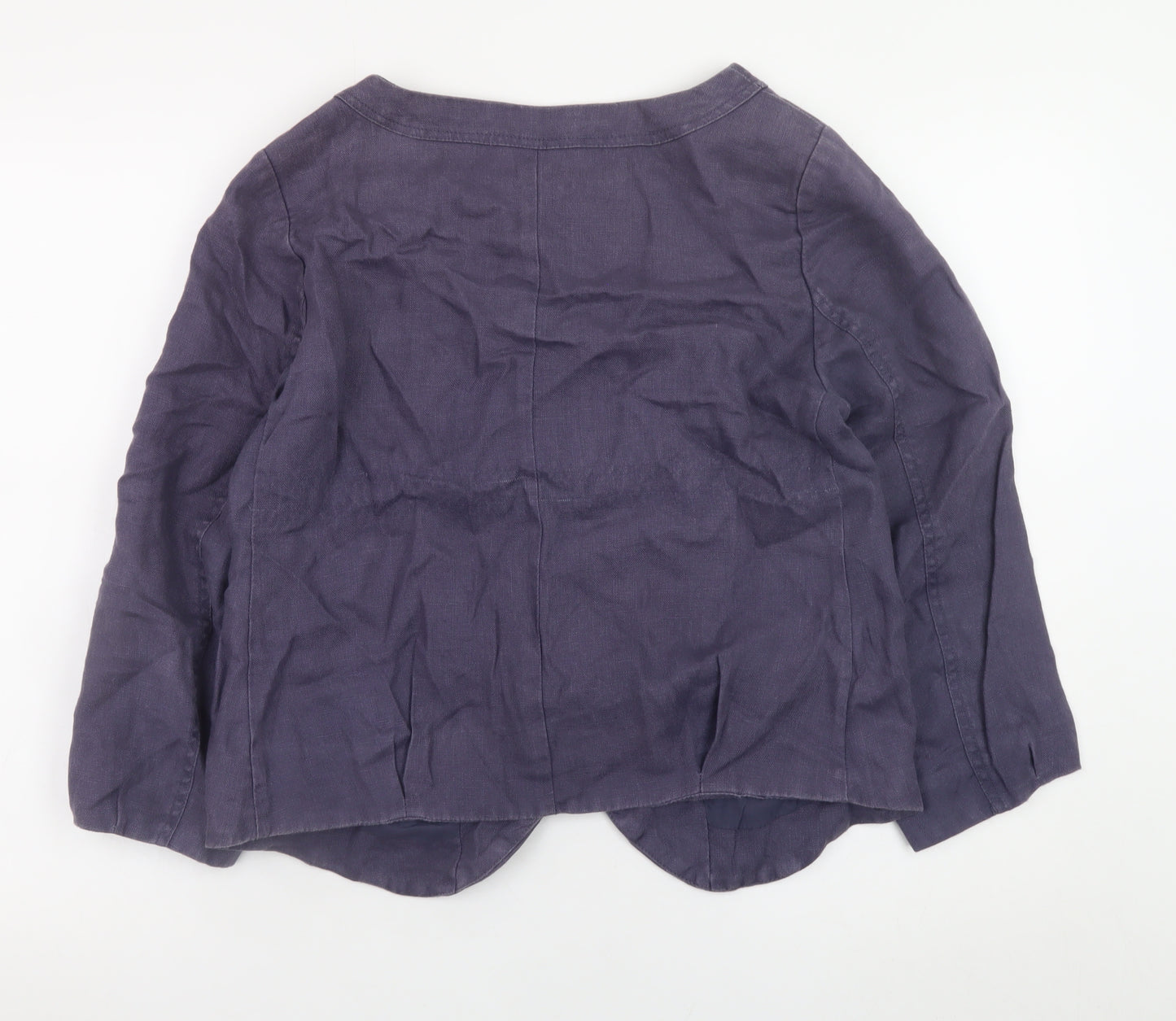 Part Two Women's Purple Linen Short Jacket Size 10