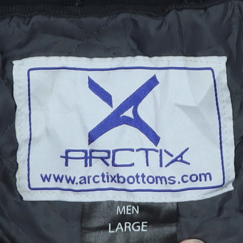 Arctix Men's Black Large Winter Parka Coat Waterproof Insulated