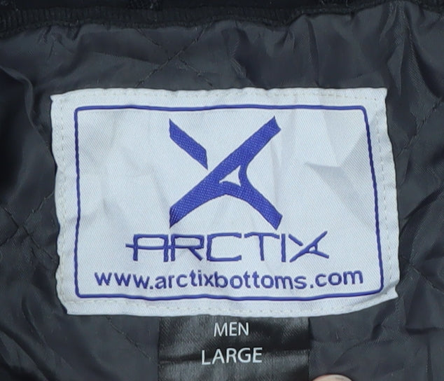 Arctix Men's Black Large Winter Parka Coat Waterproof Insulated