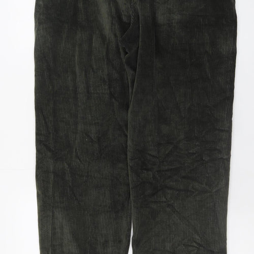 Marks and Spencer Men’s Green Corduroy Trousers 32W 33L Retro Style