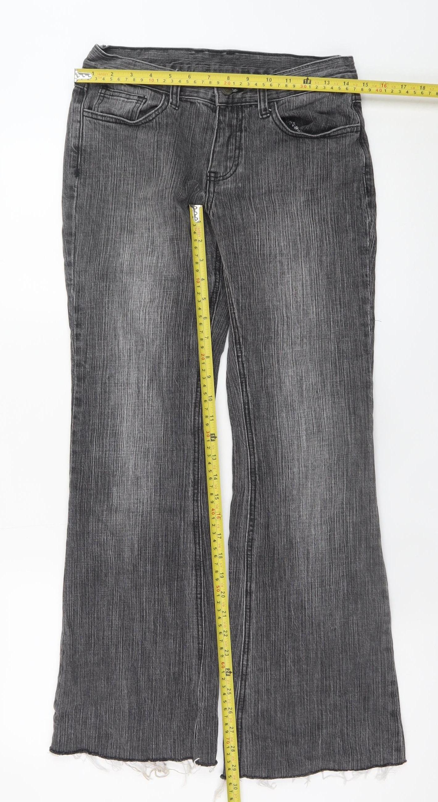 J. Galt Women’s Grey Flared Stretch Denim Jeans Size S