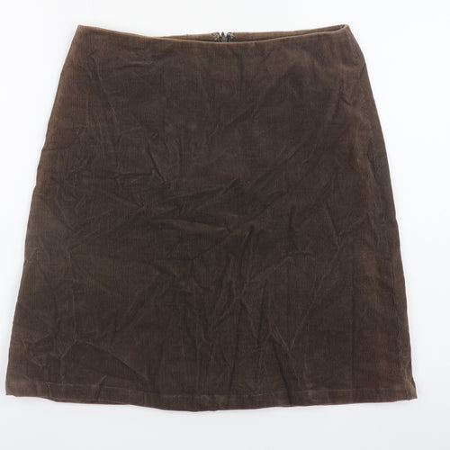 GAP Women Brown Corduroy Stretch Pencil Skirt Size 6