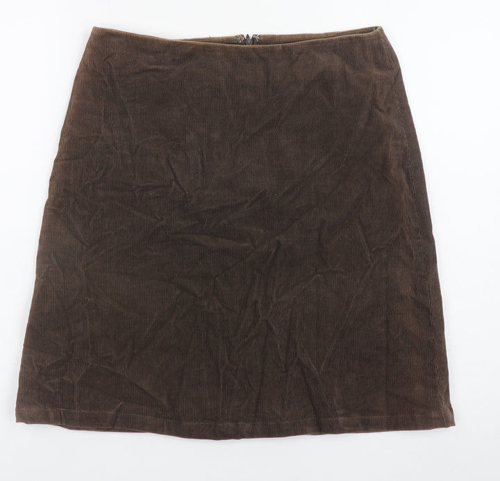 GAP Women Brown Corduroy Stretch Pencil Skirt Size 6