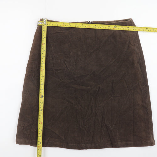GAP Women Brown Corduroy Stretch Pencil Skirt Size 6